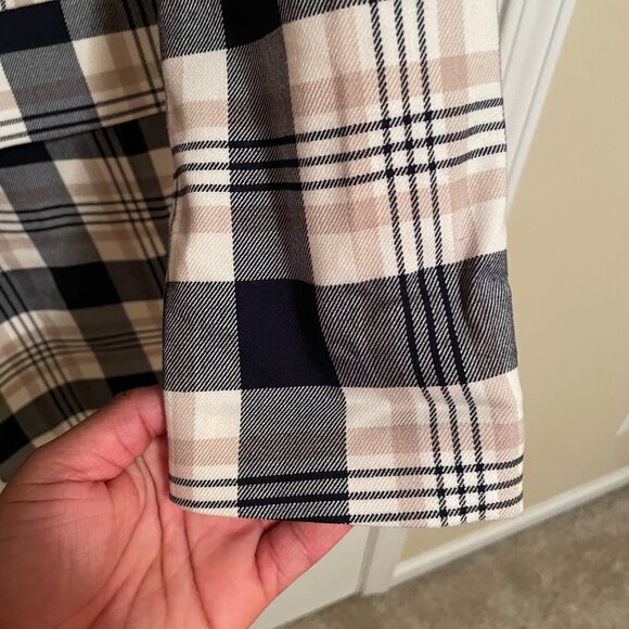 eloquii long plaid blazer - Picture 5 of 7